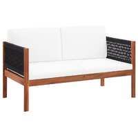  Garden Sofa 2-Seater Solid Acacia Wood