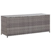  Garden Storage Box Grey 120x50x60 cm Poly Rattan