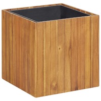  Garden Raised Bed Pot 43.5x43.5x44 cm Solid Acacia Wood
