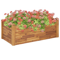  Garden Raised Bed 110x60x44 cm Solid Acacia Wood