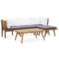  5 Piece Garden Lounge Set Solid Acacia Wood
