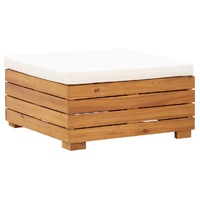  Sectional Footrest 1 pc with Cushion Solid Acacia Wood