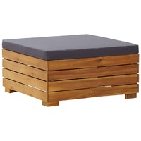  Sectional Footrest 1 pc with Cushion Solid Acacia Wood