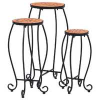  Mosaic Tables 3 pcs Terracotta Ceramic