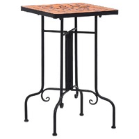  Mosaic Side Table Terracotta Ceramic