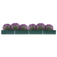  Garden Raised Bed Galvanised Steel 600x80x45 cm Green