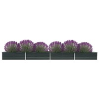  Garden Raised Bed Galvanised Steel 600x80x45 cm Anthracite