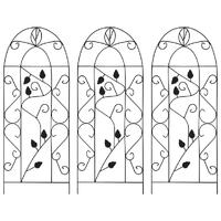  Plant Climbing Racks 3 pcs Black 40x100 cm Iron