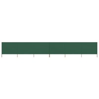  6-panel Wind Screen Fabric 800x160 cm Green