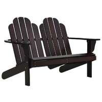  Double Adirondack Chair Wood Brown