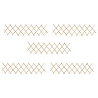  Trellis Fences 5 pcs Firwood 180x30 cm