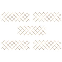  Trellis Fences 5 pcs Firwood 180x60 cm