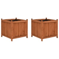  Raised Beds 2 pcs 50x50x50 cm Firwood