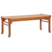  2-Seater Garden Bench 120 cm Solid Eucalyptus Wood