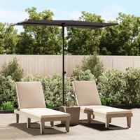  Garden Parasol with Aluminium Pole 180x110 cm Anthracite