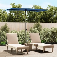  Garden Parasol with Aluminium Pole 180x110 cm Azure Blue