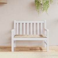  Garden Bench Cushion Beige 100x50x3 cm Oxford Fabric