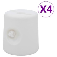  Gazebo Weights 4 pcs PE White