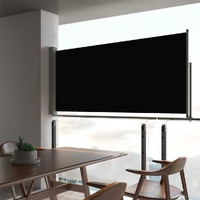  Patio Retractable Side Awning 60x300 cm Black