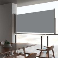  Patio Retractable Side Awning 60x300 cm Grey