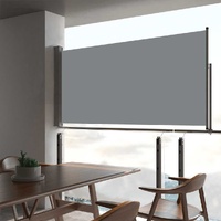  Patio Retractable Side Awning 80x300 cm Grey