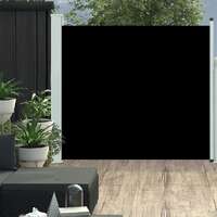  Patio Retractable Side Awning 170x300 cm Black