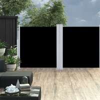  Retractable Side Awning Black 120x600 cm