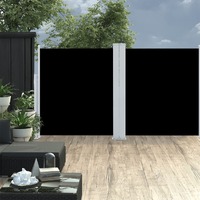  Retractable Side Awning Black 140x600 cm
