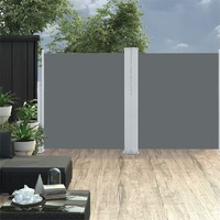  Patio Retractable Double Side Awning 170x600 cm Anthracite