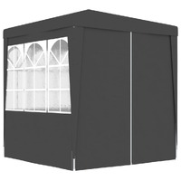  Professional Party Tent with Side Walls 2x2 m Anthracite 90 g/m²