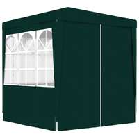  Professional Party Tent with Side Walls 2x2 m Green 90 g/m²