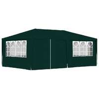  Professional Party Tent with Side Walls 4x6 m Green 90 g/m²