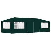  Professional Party Tent with Side Walls 4x9 m Green 90 g/m²