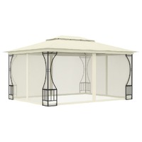  Gazebo with Nets 300x400x265 cm Cream