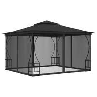  Gazebo with Nets 300x300x265 cm Anthracite