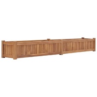  Raised Bed 200x30x25 cm Solid Teak Wood