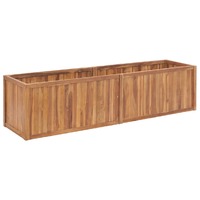  Garden Raised Bed 200x50x50 cm Solid Teak Wood
