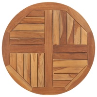  Table Top Solid Teak Wood Round 2.5 cm 70 cm