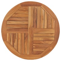  Table Top Solid Teak Wood Round 2.5 cm 80 cm