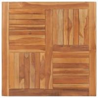  Table Top Solid Teak Wood Square 90x90x2.5 cm