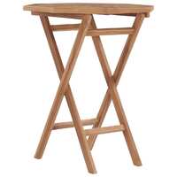  Folding Garden Table 60x60x75 cm Solid Teak Wood