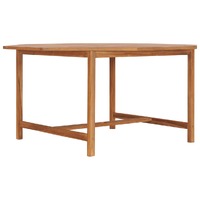  Garden Table 150x150x75 cm Solid Teak Wood