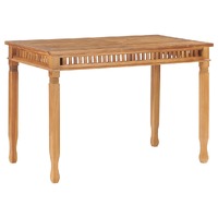  Garden Dining Table 110x65x80 cm Solid Teak Wood