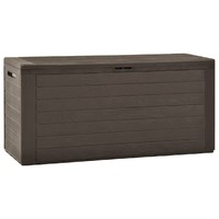  Garden Storage Box Brown 116x44x55 cm