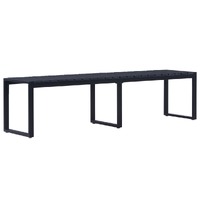  Garden Bench 180 cm PS Board Black