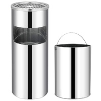  Ashtray Dustbin Hotel 30 L Stainless Steel