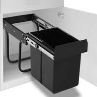  Kitchen Cupboard Pull-out Dustbin Soft-Close 20 L
