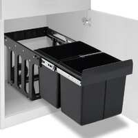  Kitchen Cupboard Pull-out Dustbin Soft-Close 36 L