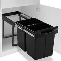  Kitchen Cupboard Pull-out Dustbin Soft-Close 48 L