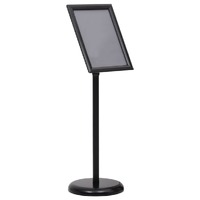  A4 Pedestal Poster Stand Black Aluminium Alloy